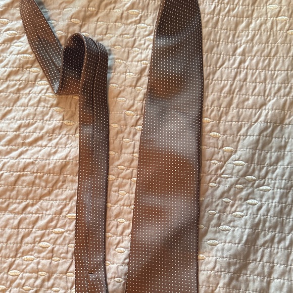 C.C Brown Polka Dot Tie - Picture 1 of 2